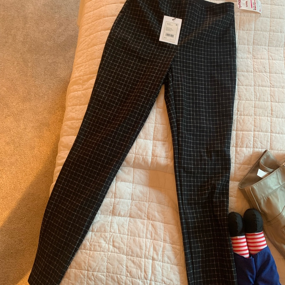 Theory skinny legging plaid